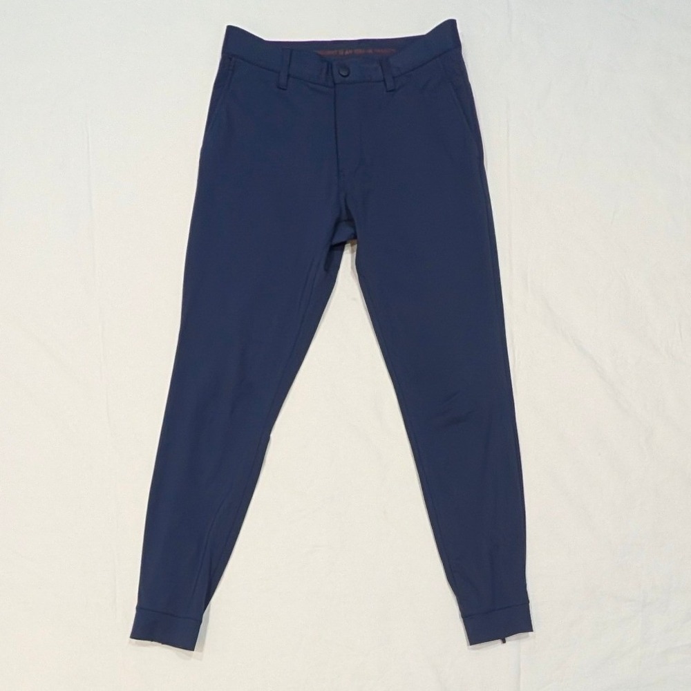 Rhone Commuter City Jogger Navy Blue Slim Fit Ankle Zip Pants Mens 28